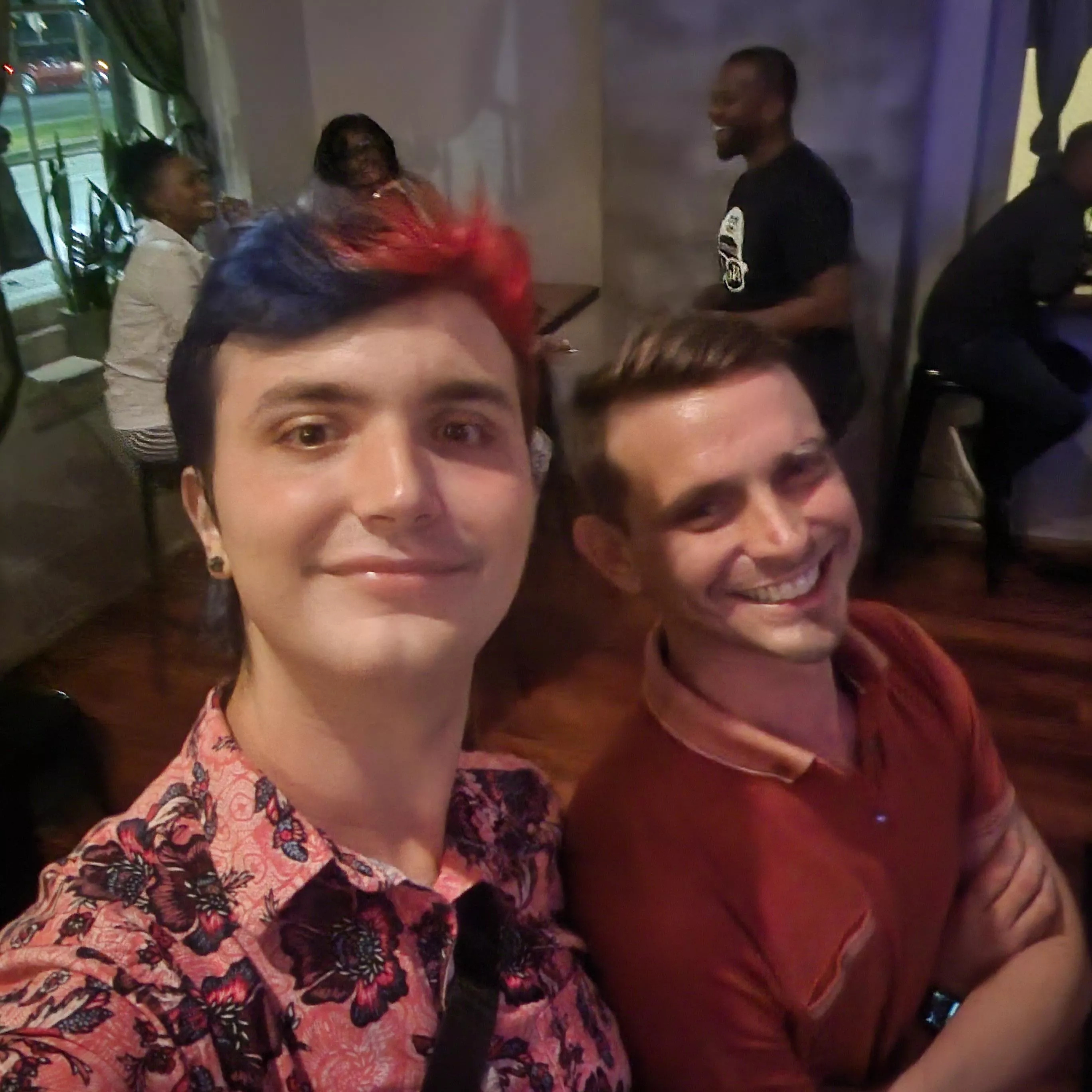 Took this on a night out, thought it was a cute pic of me(left) what do we think?