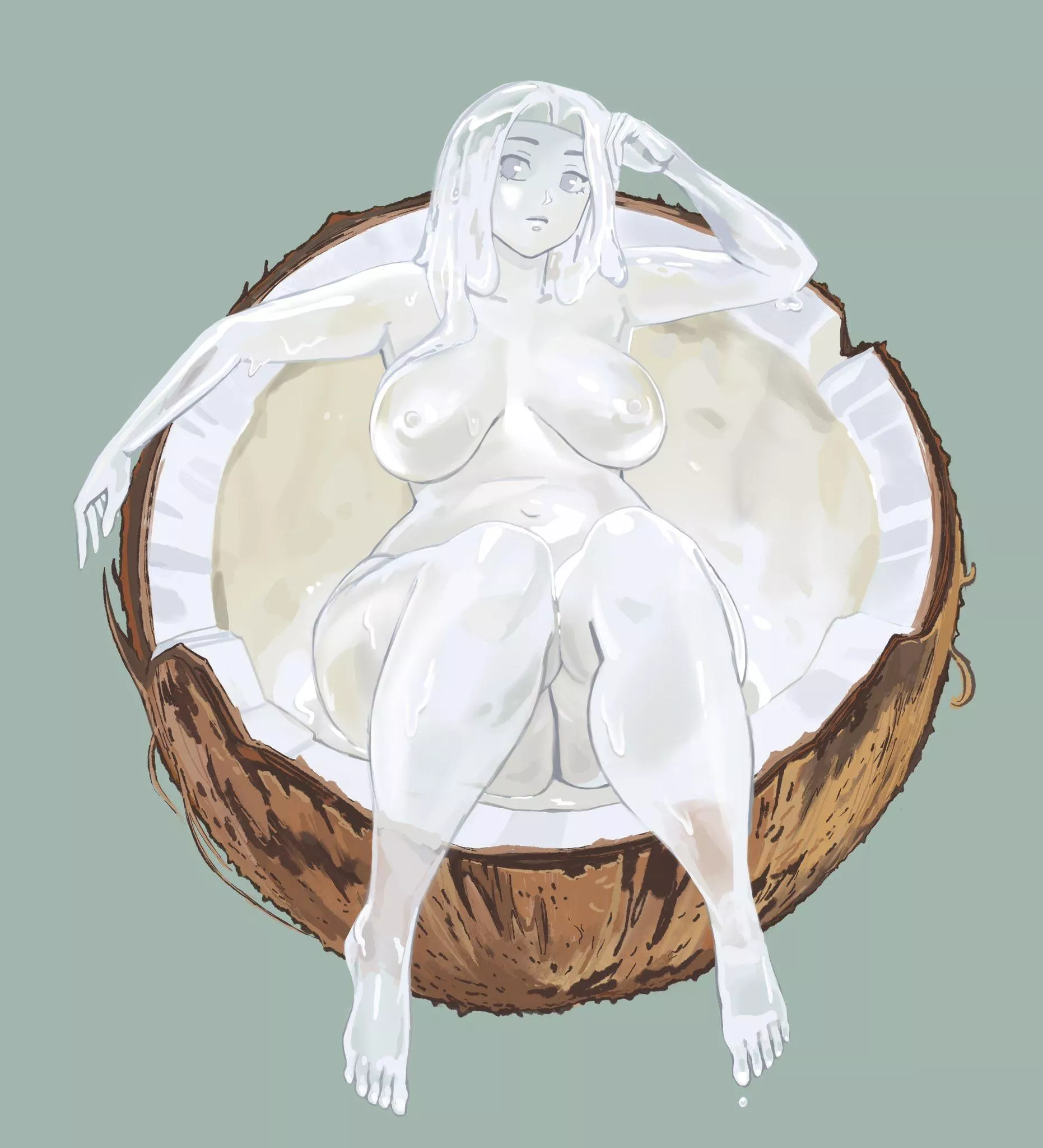 Coconut milk girl [OC]