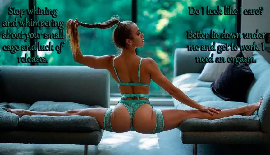 Don't make me angry [femdom] [chastity] [oral]