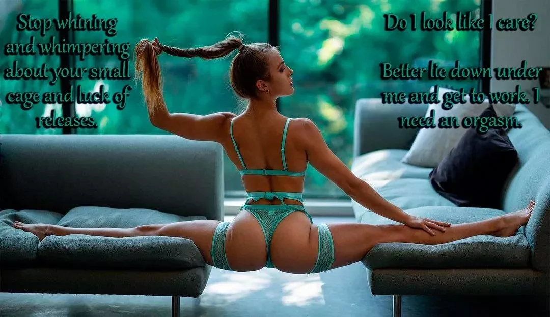 Don't make me angry [femdom] [chastity] [oral]