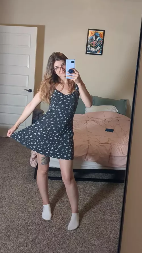 I love wearing sun dresses! They're the best. (F)