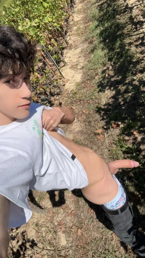 I think they saw my dick from afar