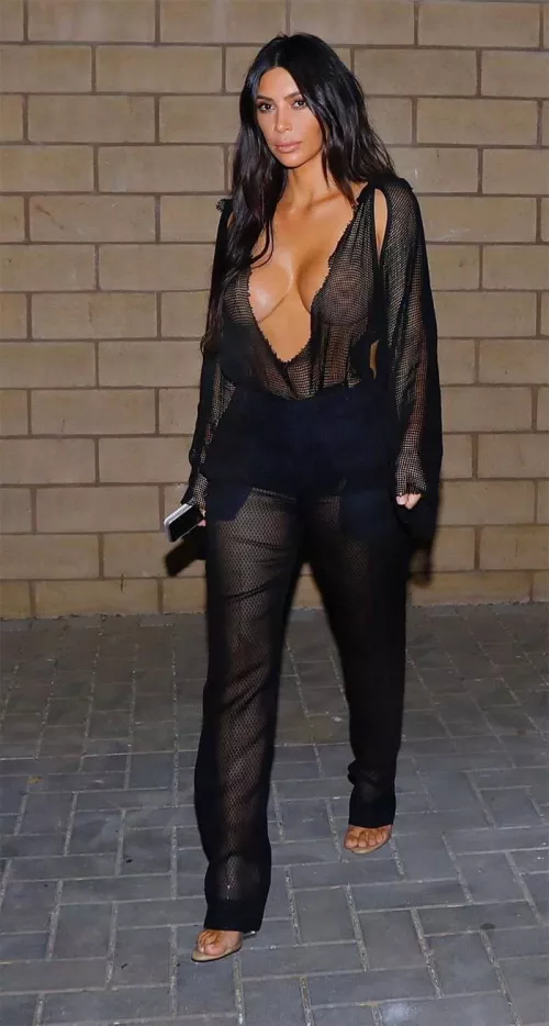 Kim K see through