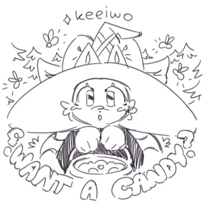 opinions about this sketch as a future halloween ych? •ᴥ•