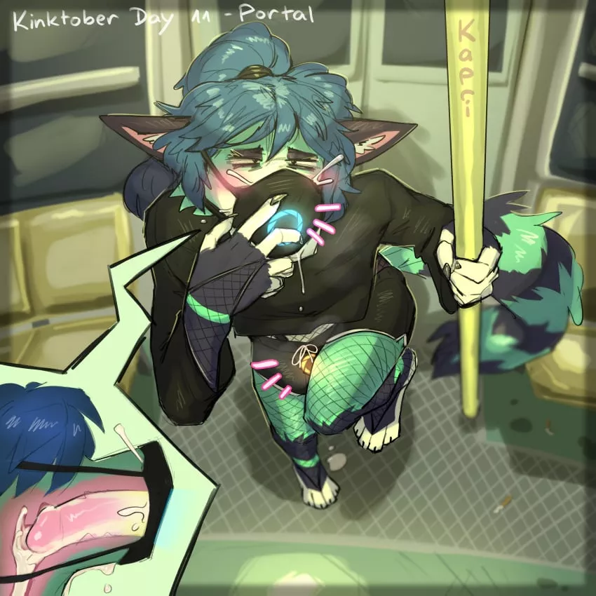 portal panties and mask in public (kapri)