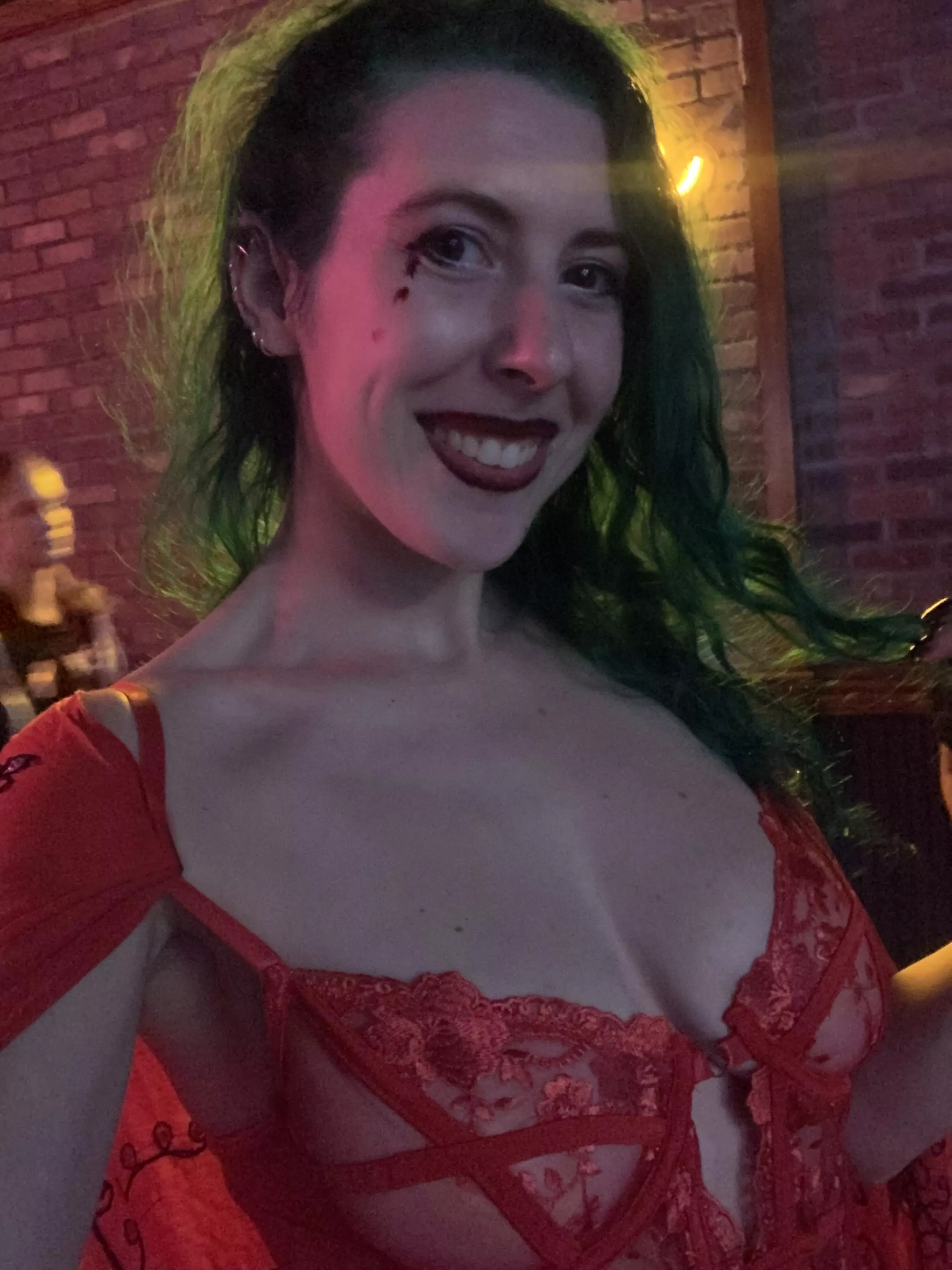 Rockin the red lingerie