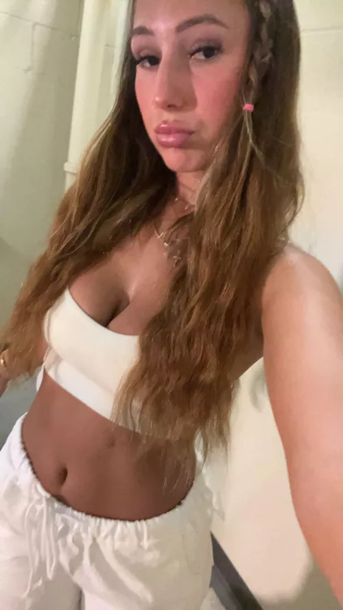 sitting nice braless and all