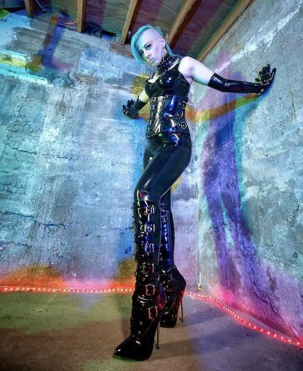 The perfect outfit to step on you in