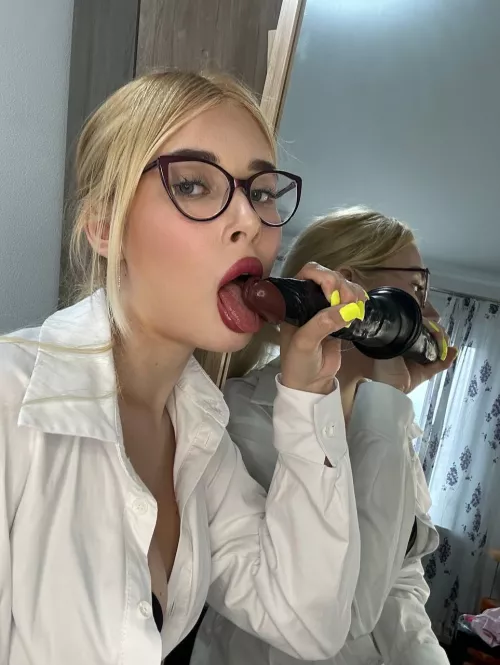 this teacher needs her glasses, don't get them dirty