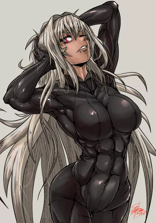 Vampire in bodysuit [Artist: zippedsquire]