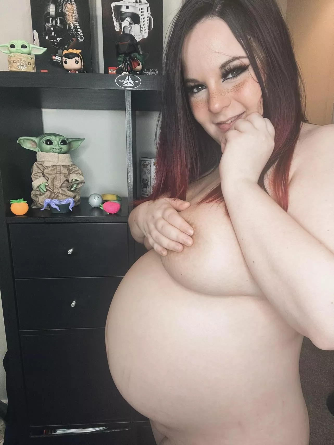 Can I be your nerdy pregnant slut?