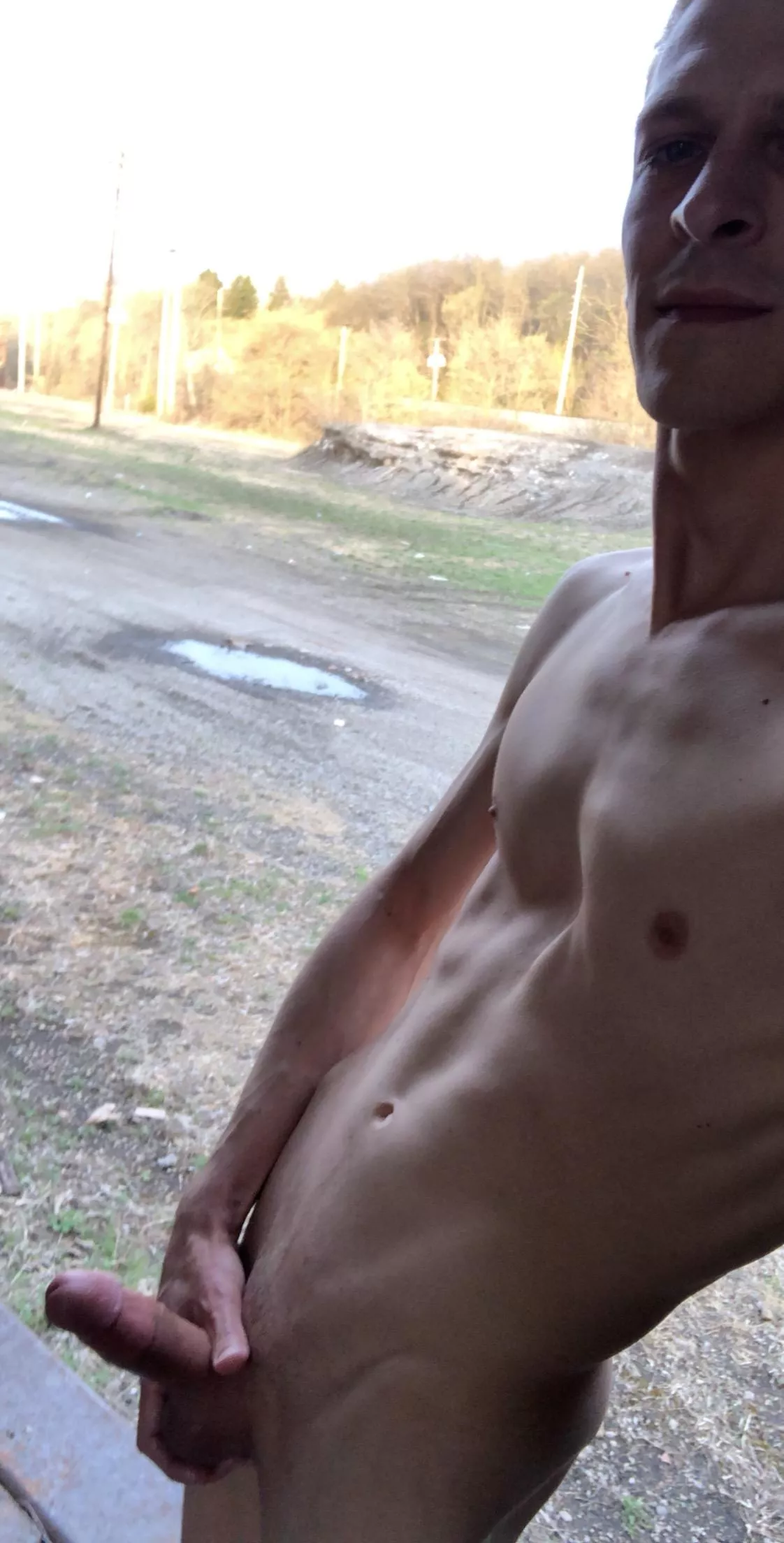 Cruising around an old train yard