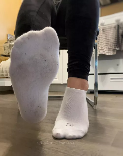 I can’t ever keep my white socks clean!