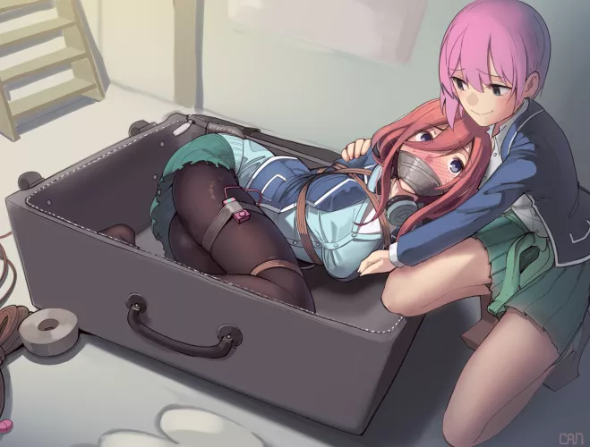 Ichika playing with her new toy