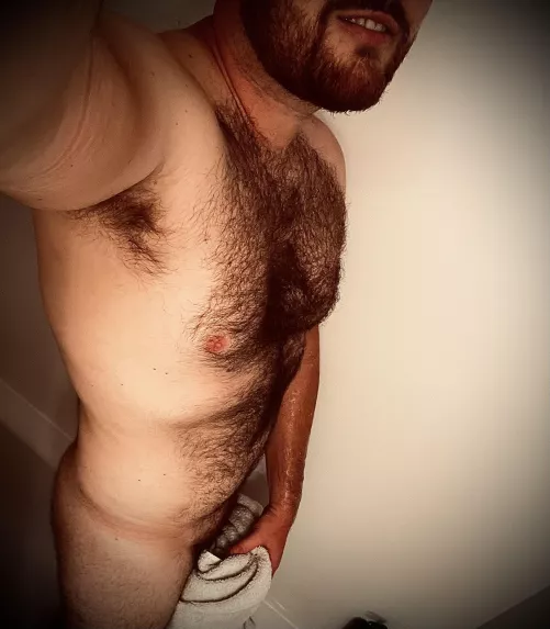 Long hot shower on a wet chilly day