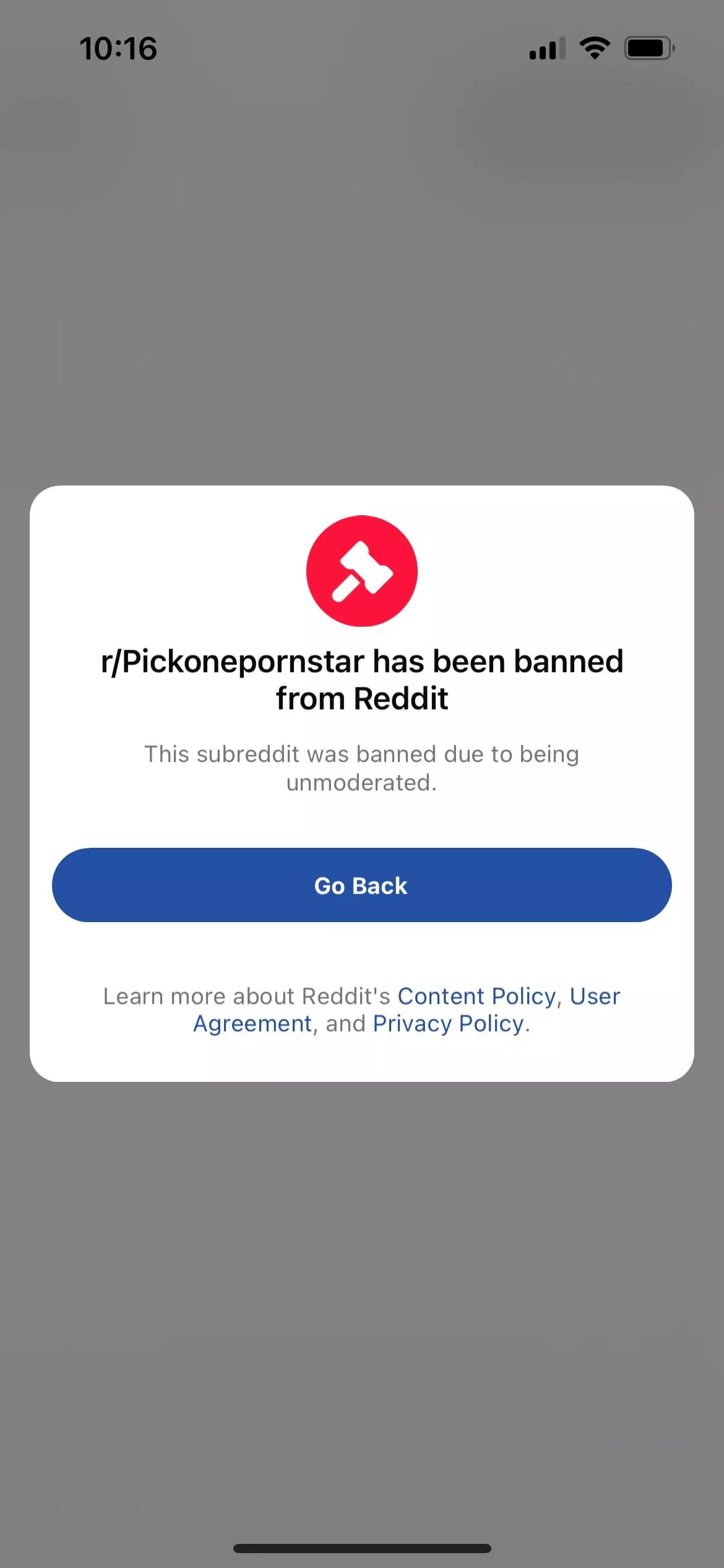 RIP r/PickOnePornstar. Had been messaging that mod for a while to get some things fixed