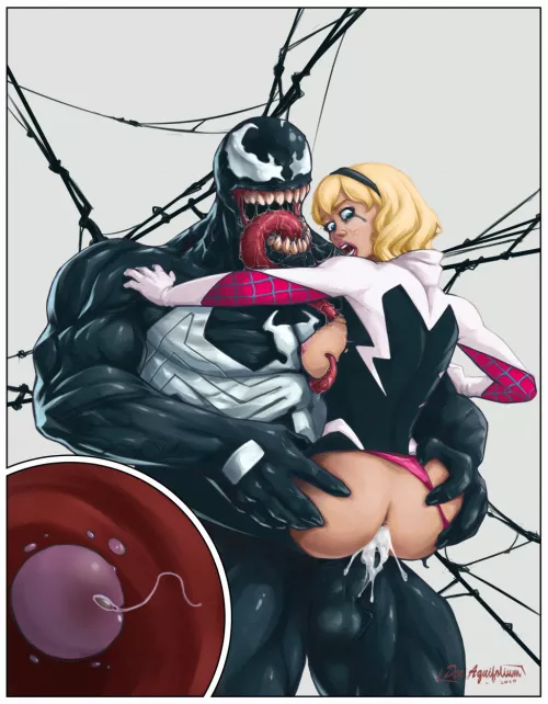Venom's blonde prize (DeeAquifolium) [Marvel Comics]