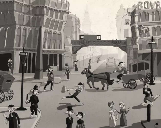 Victorian furries :3 (by me)