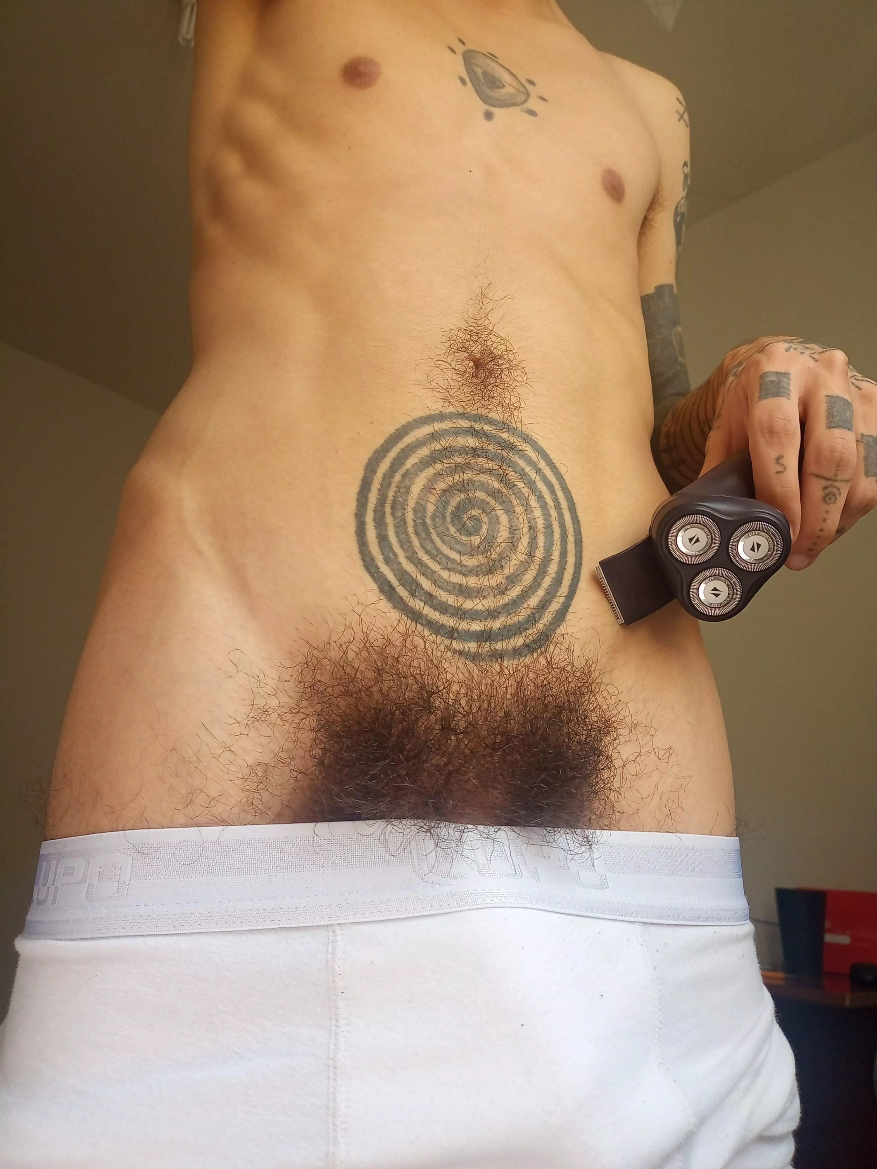 you should sniff it before i trim