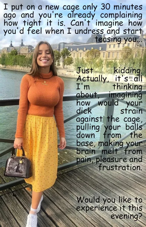 A new cage [femdom] [chastity]