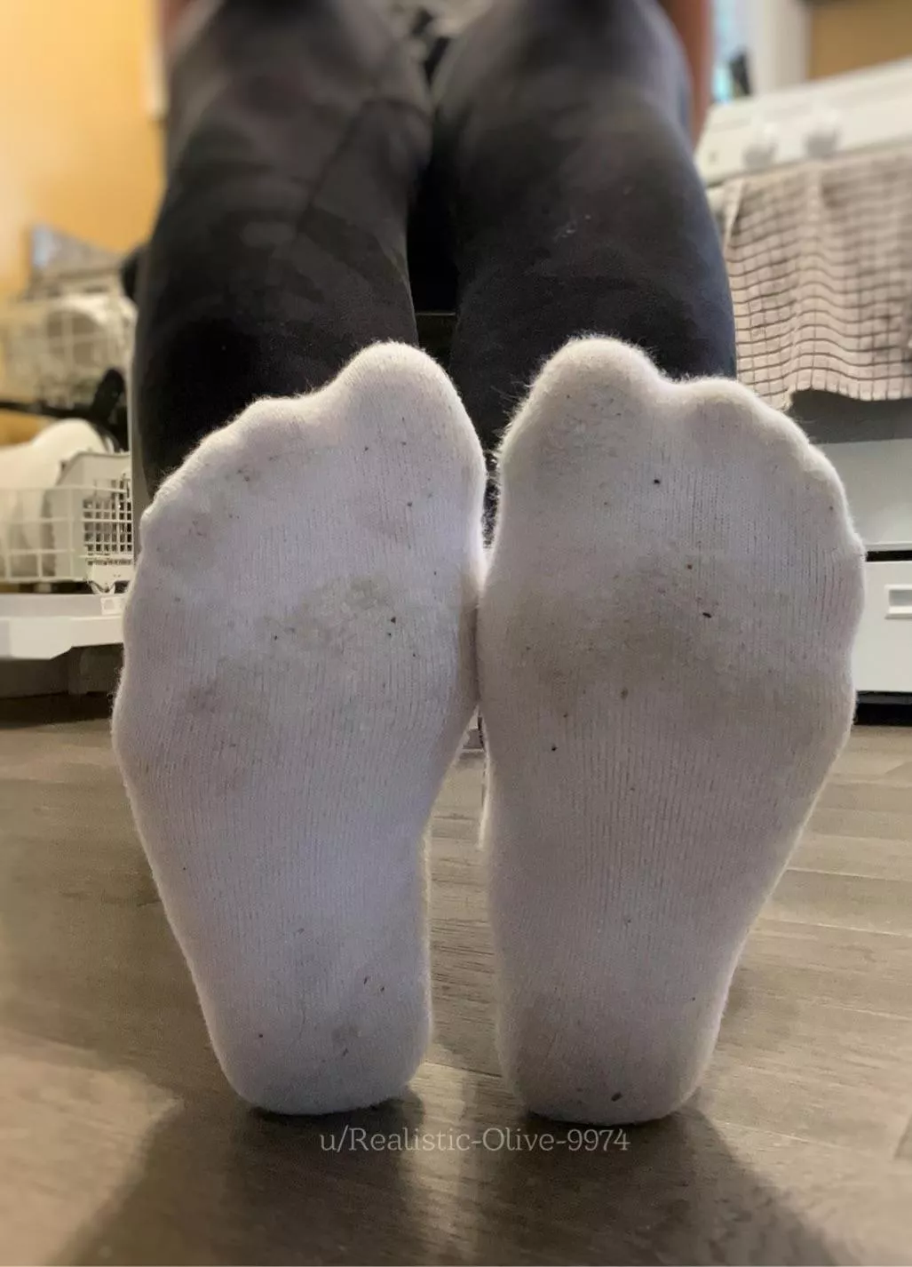can’t ever keep white socks clean!