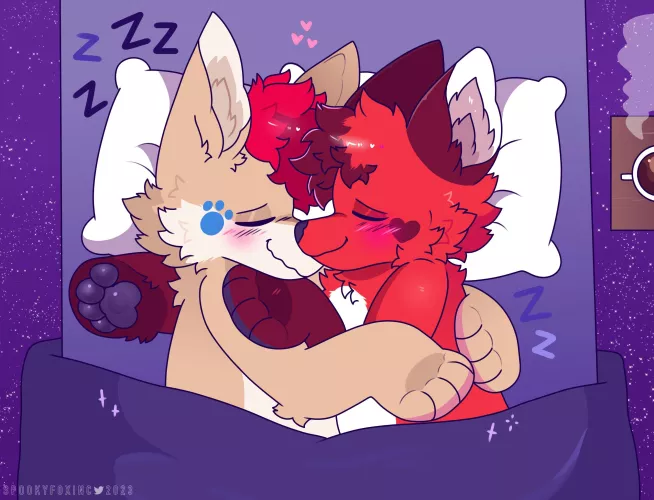 cosy 💖 <commission for spark, art by me @spookyfoxinc on twitter>