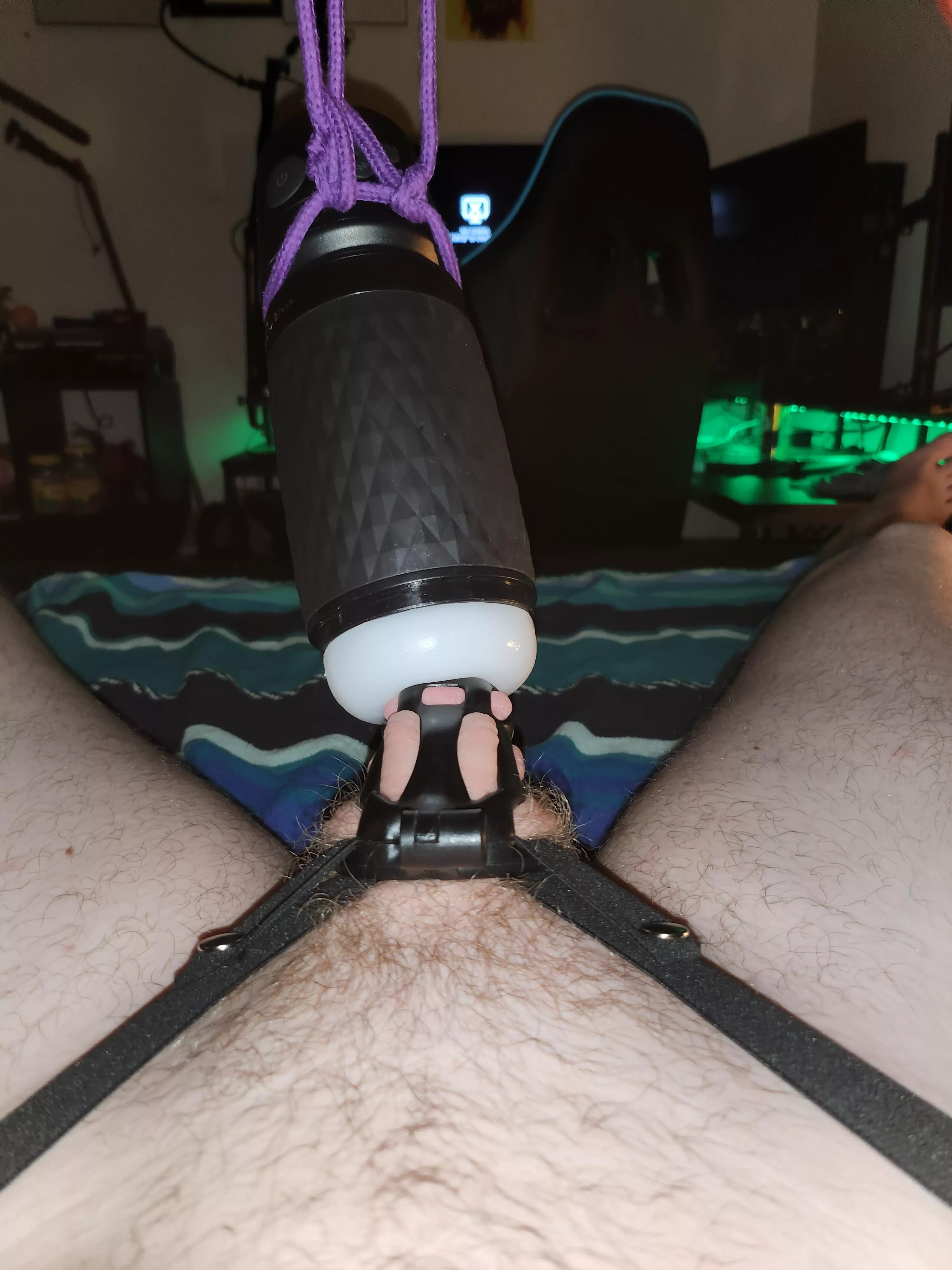 Getting ready for another unlocked tease and edge session from my domme with auto here... here's to hoping I don't accidentally cum again this time! Getting ready for another unlocked tease and edge session from my domme with auto here... here's to hoping I don't accidentally cum again this time!
