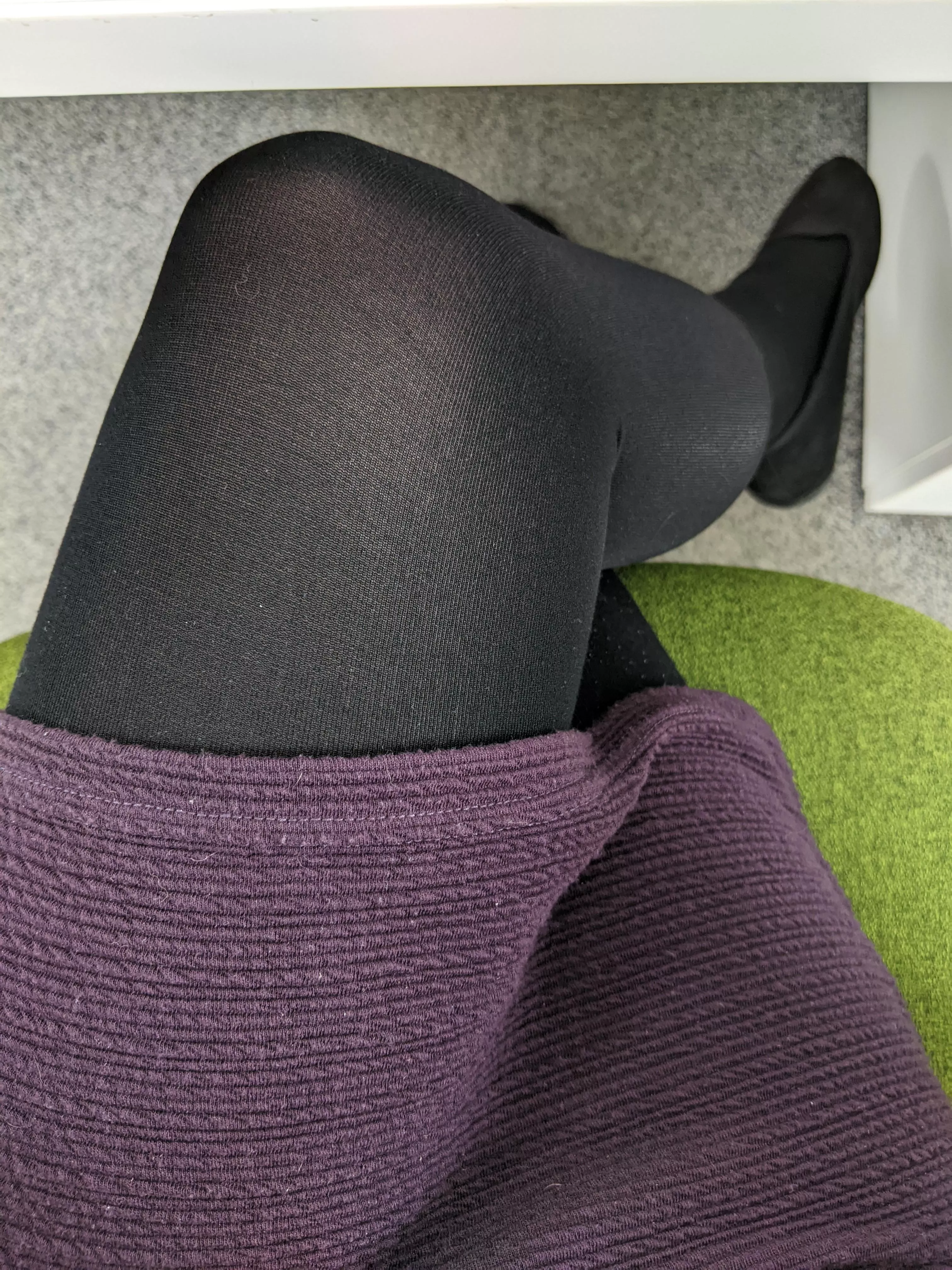 Had to get the warm tights out this morning!