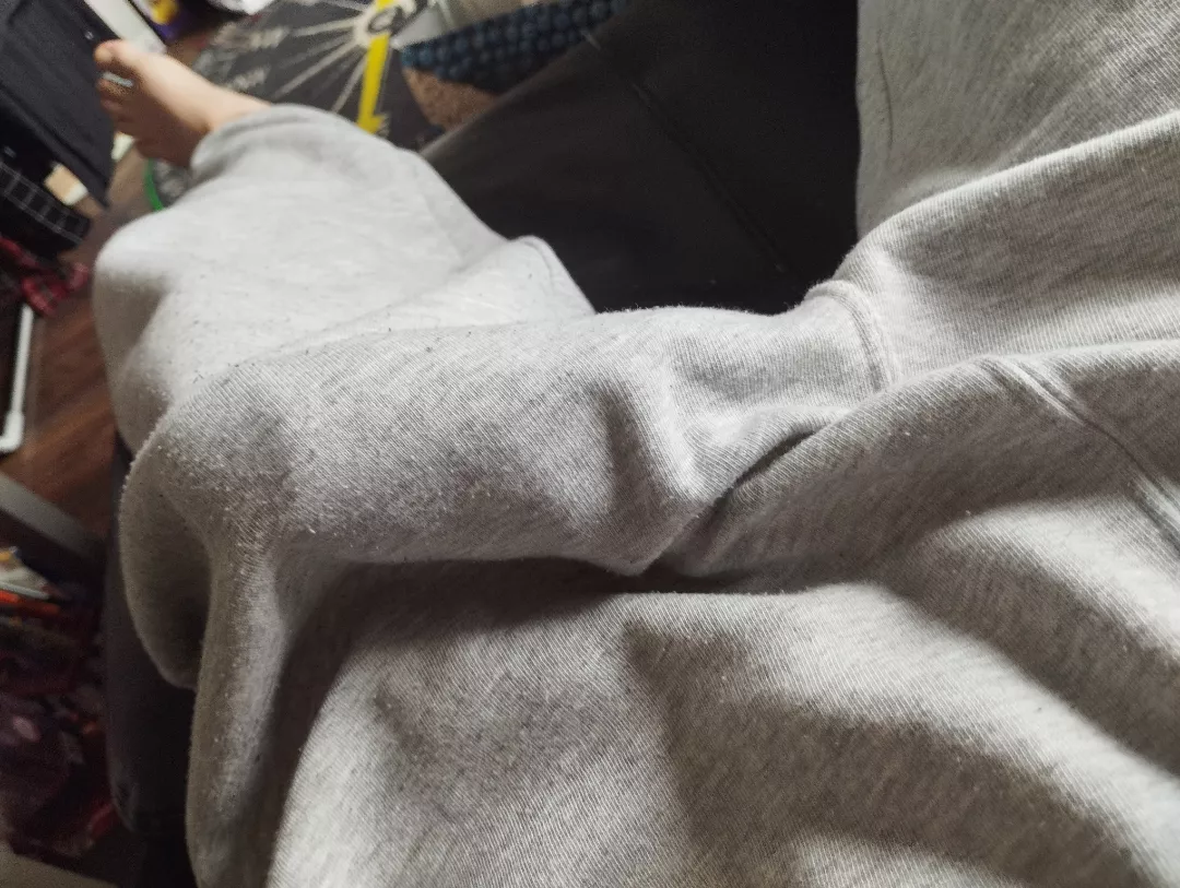 Hard in gray sweatpants