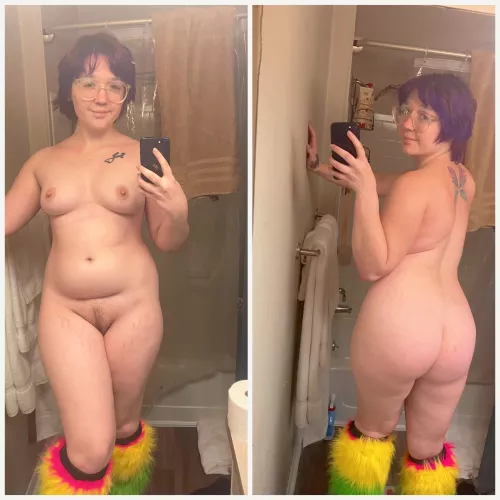 I feel so confident since I gainer 40 lbs this year, so I carry the extra weight well? I’m 4’10” by the way !