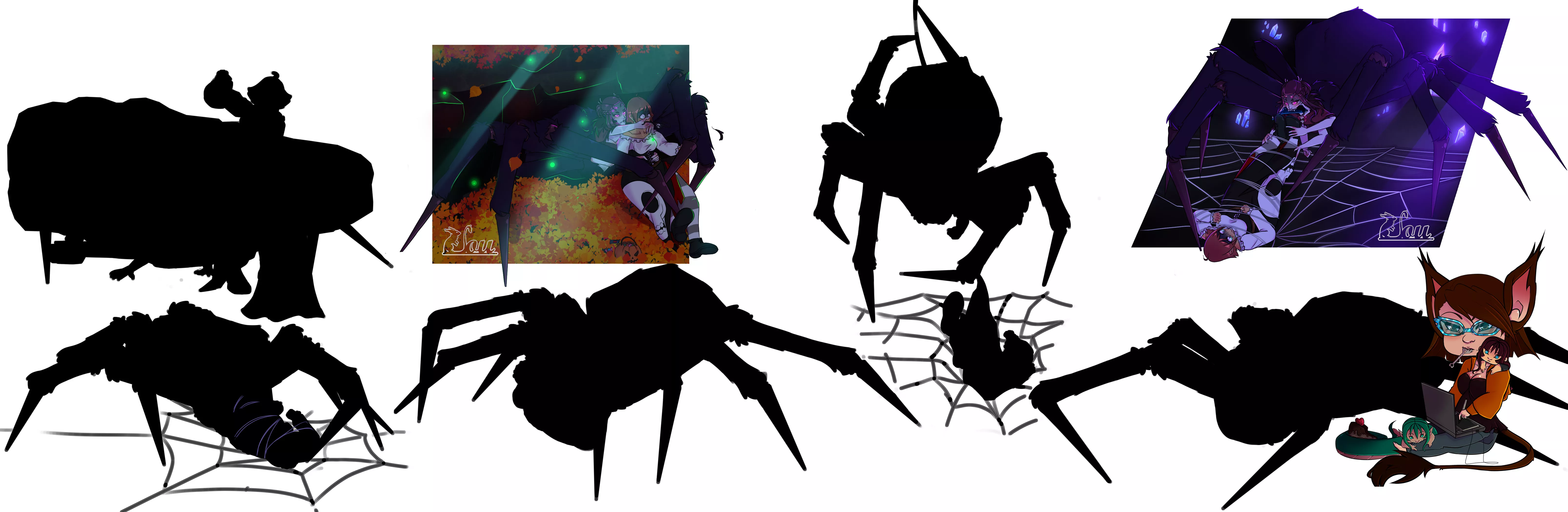 {image}Voretober week 2 [arachnid][same size] [split jaw]