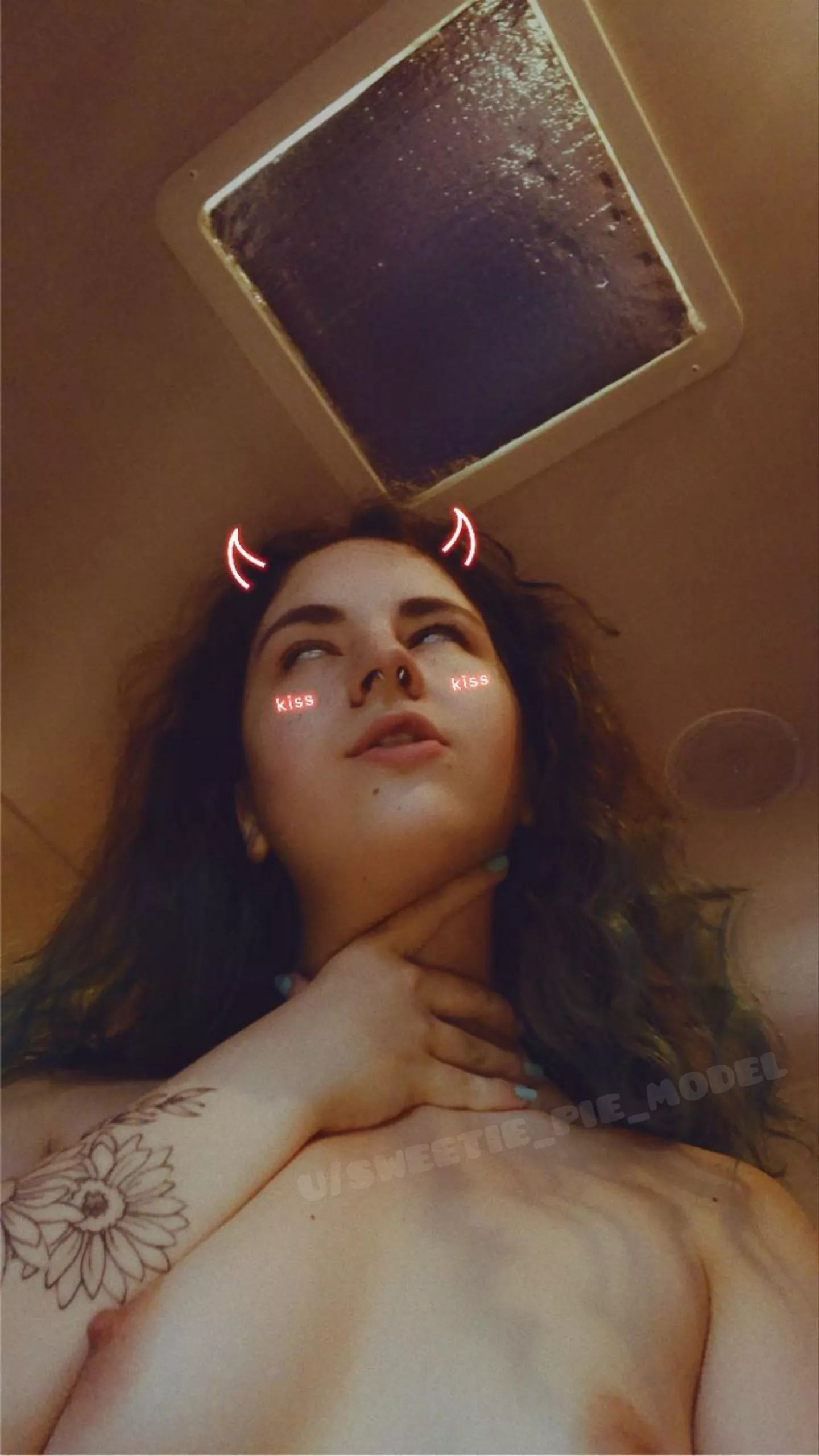 Join me in the shower and play with my small boobies