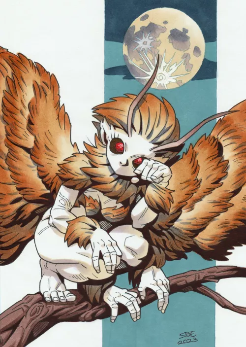 MothGirl done with markers