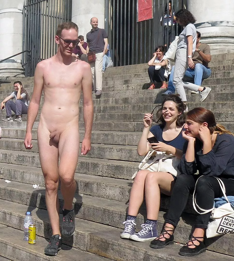 Naked and defenseless in public - the way they like him.