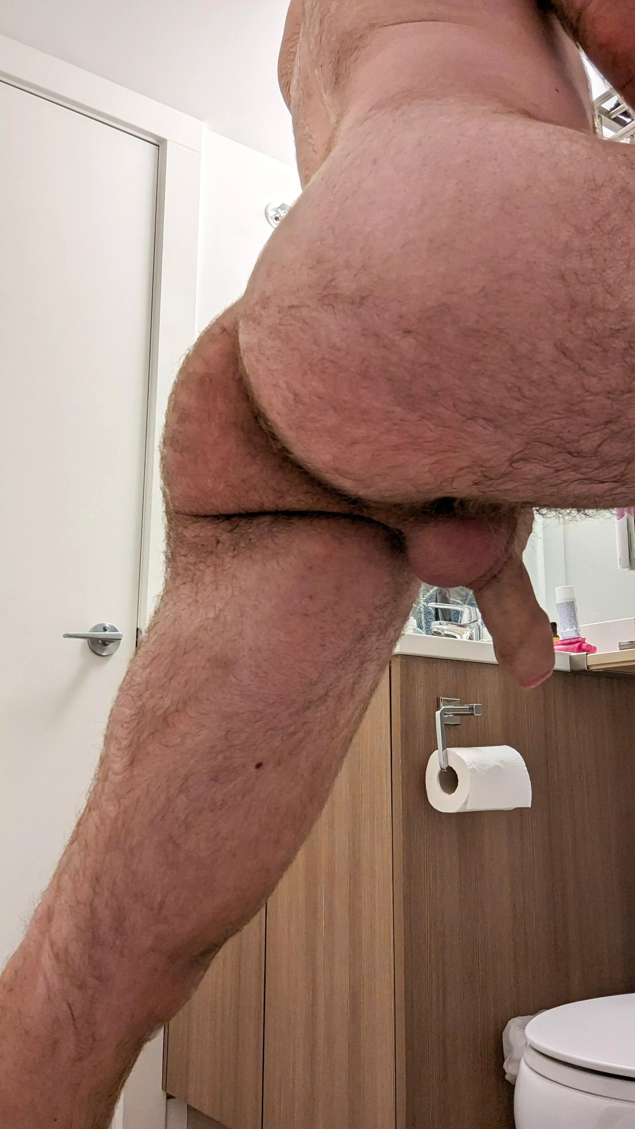 Will you bend me over and spread my hairy cheeks?