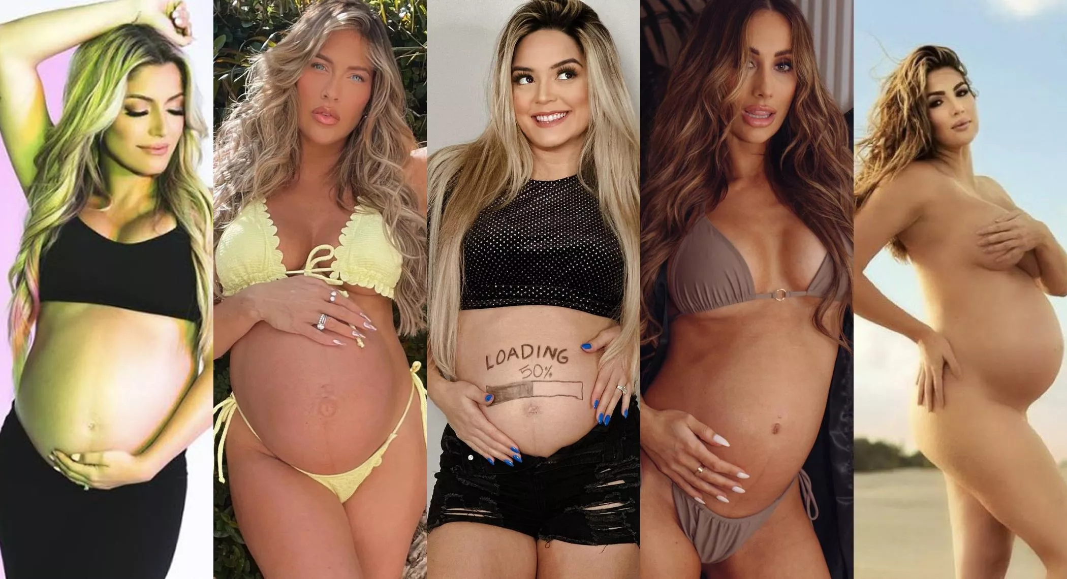 Alexa Bliss, Kelly Kelly, Tay Melo, Carmella & Billie Kay 🤰