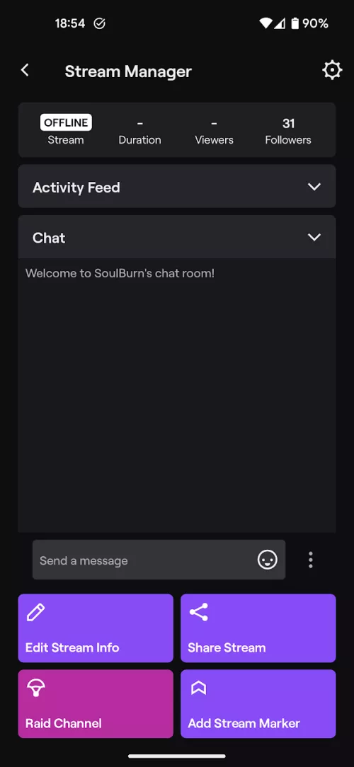 App stream manager - any way to edit/remove the bottom buttons?