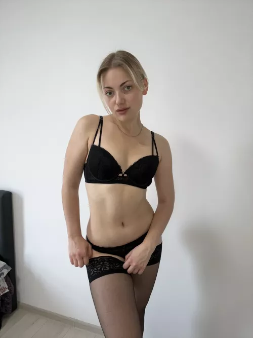 Black lingerie is the sexiest, I'm sure you think so too
