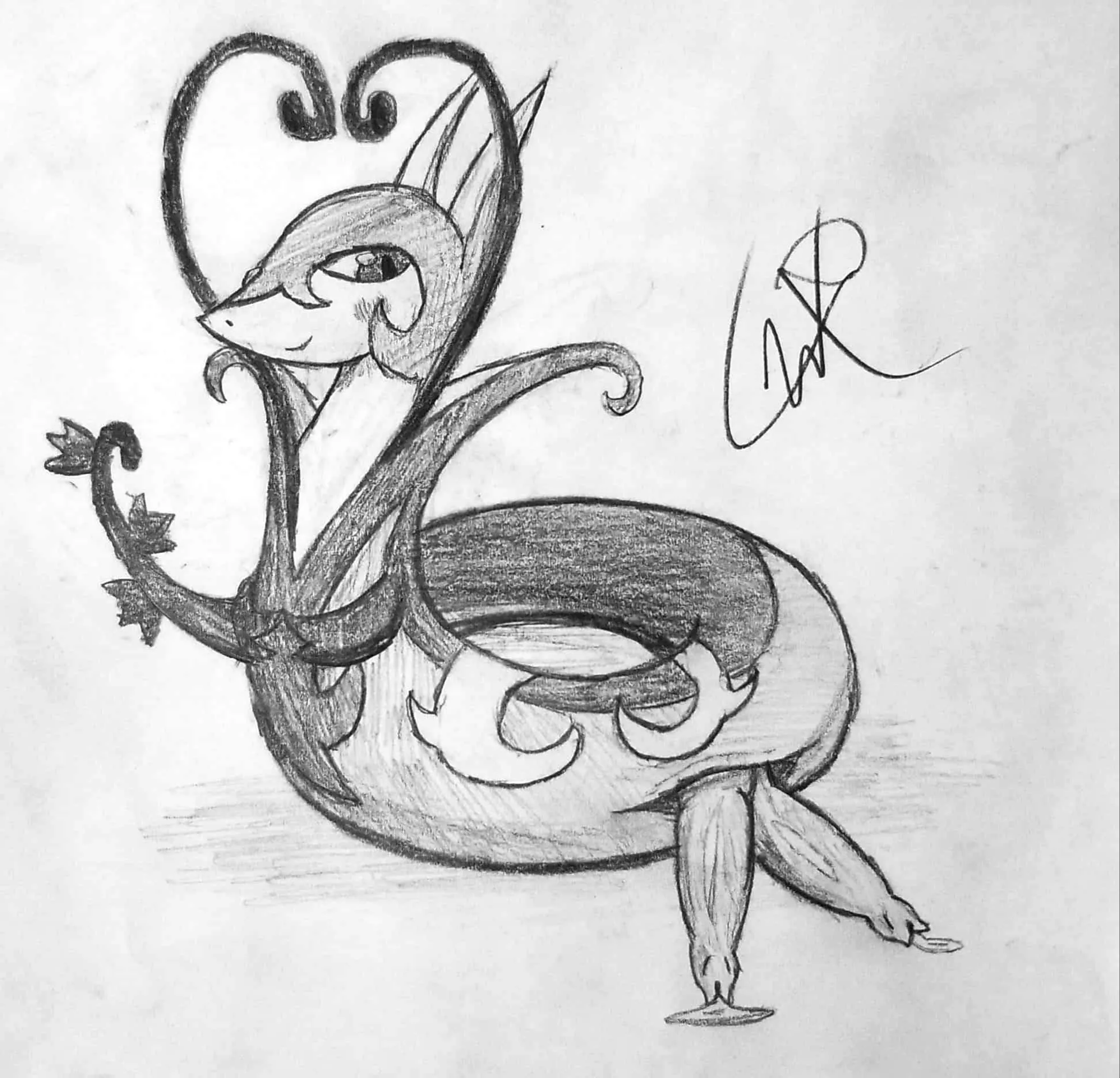 Drew a Shy Serperior [M] (OC)