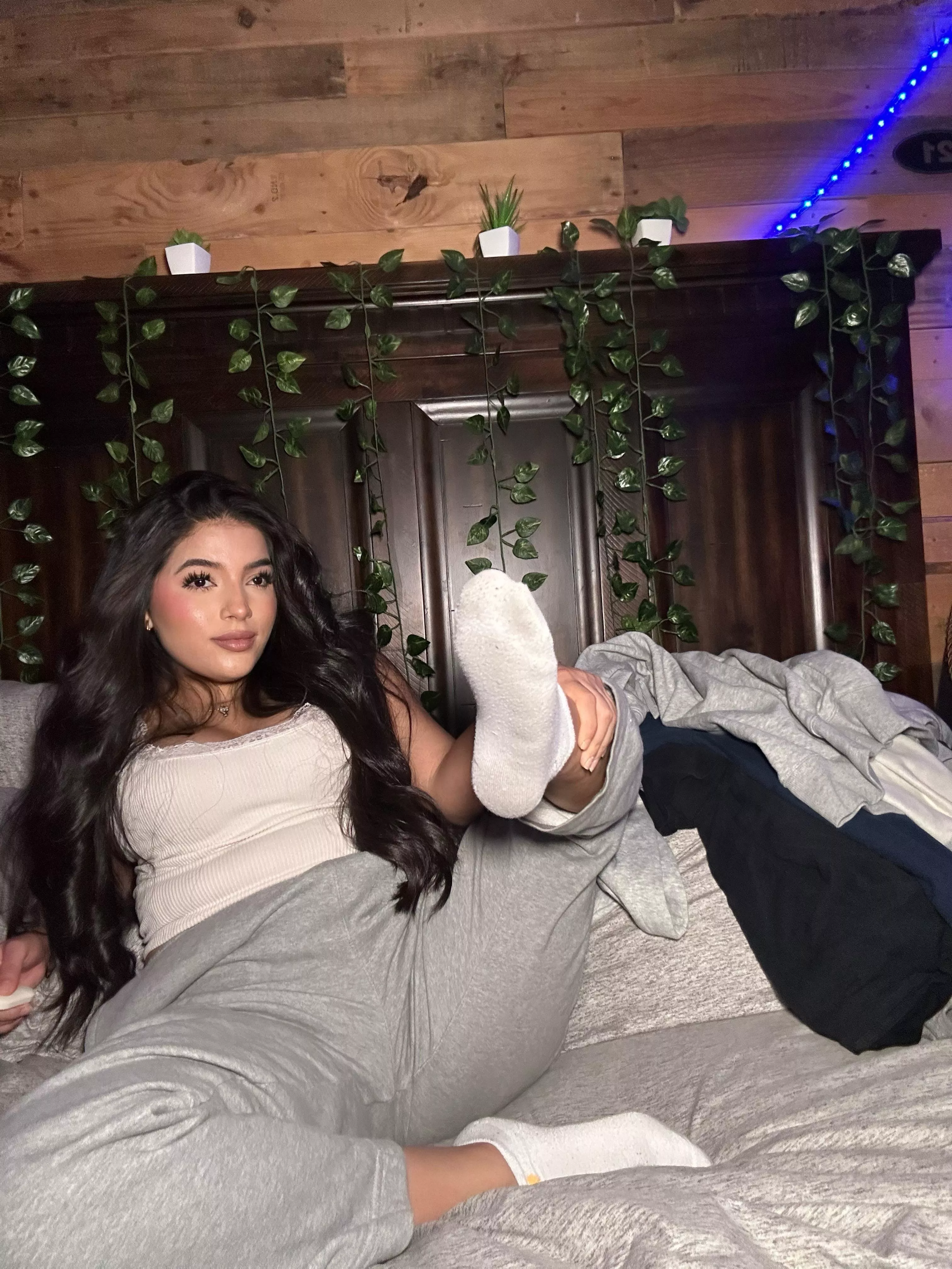 me in white socks > hot