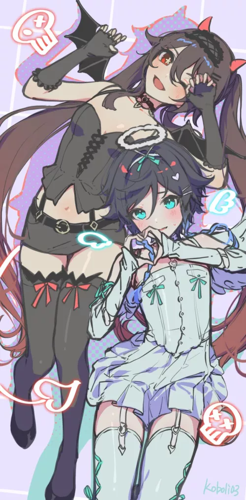 Venti angel is so cute (kkopoli) [genshin impact]