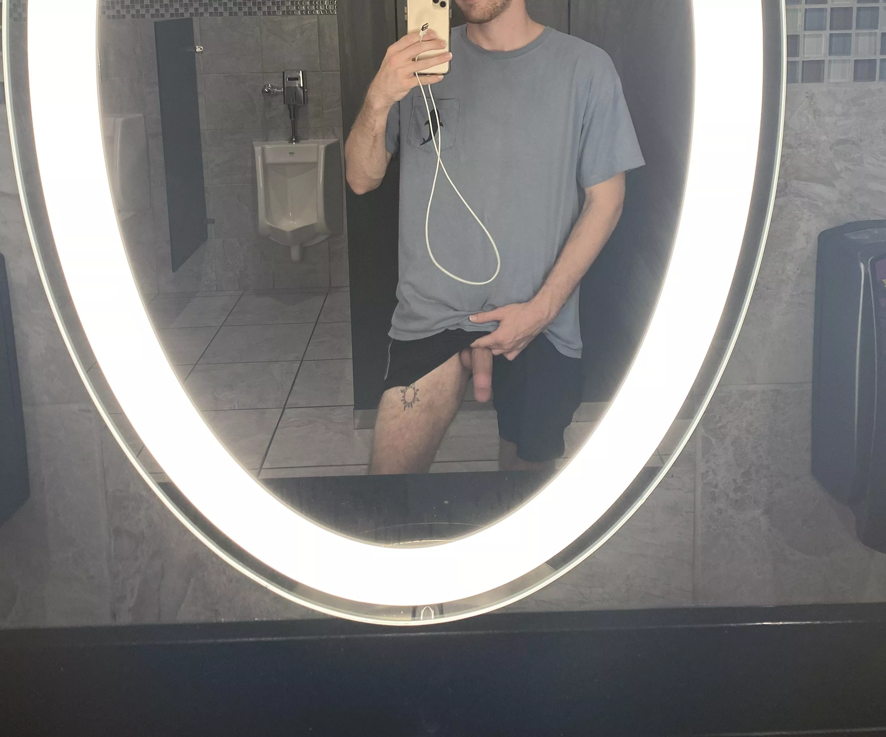What would you do if you walked in on me taking this picture in the PF bathroom?