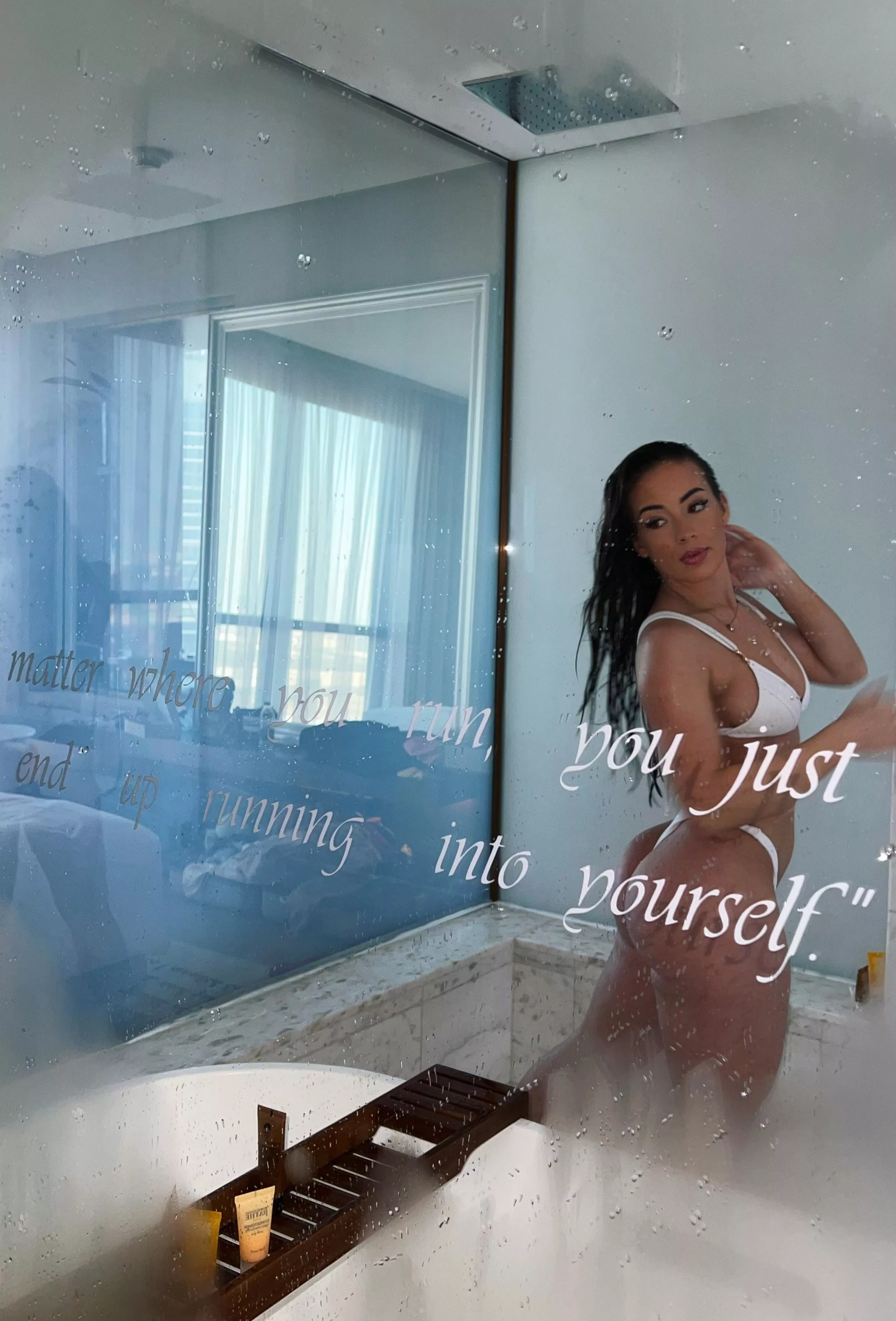 You looking at the writing or my ass?