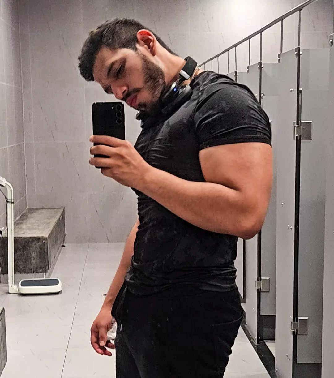 After cardio. With my boy