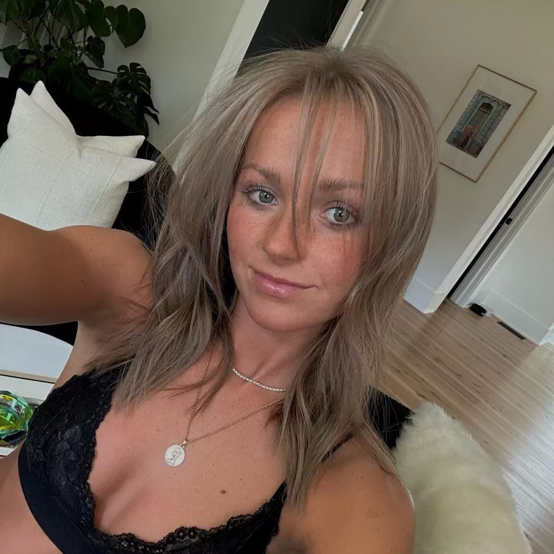 Blonde with freckles