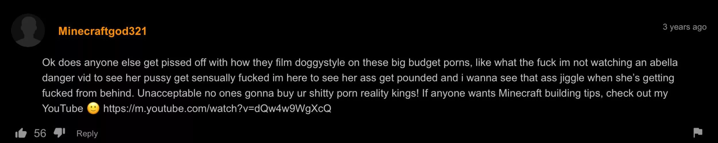 Casually plugged his Minecraft channel.