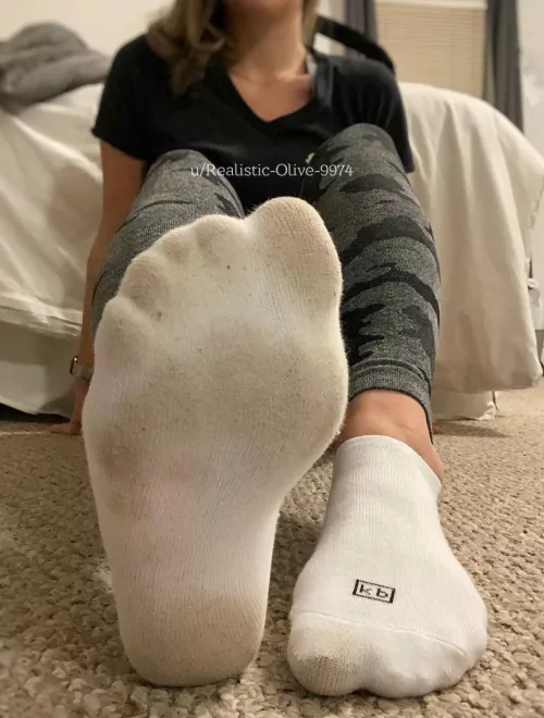 Cute little toe prints in my kb socks 😉