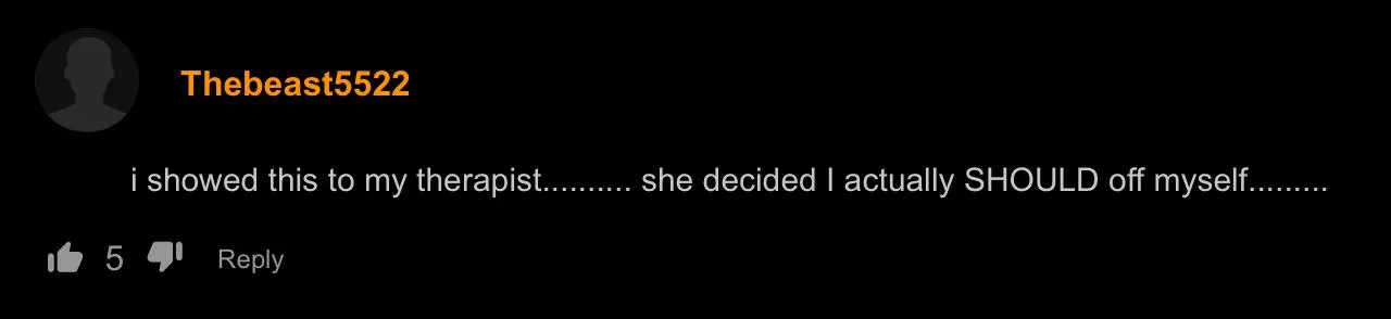 Guess bro is down bad.