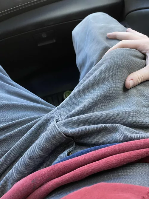 In the car and horny