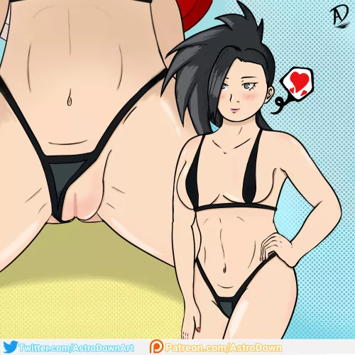 Momo Yaoyorozu in the Beach ( By AstroDownArt )